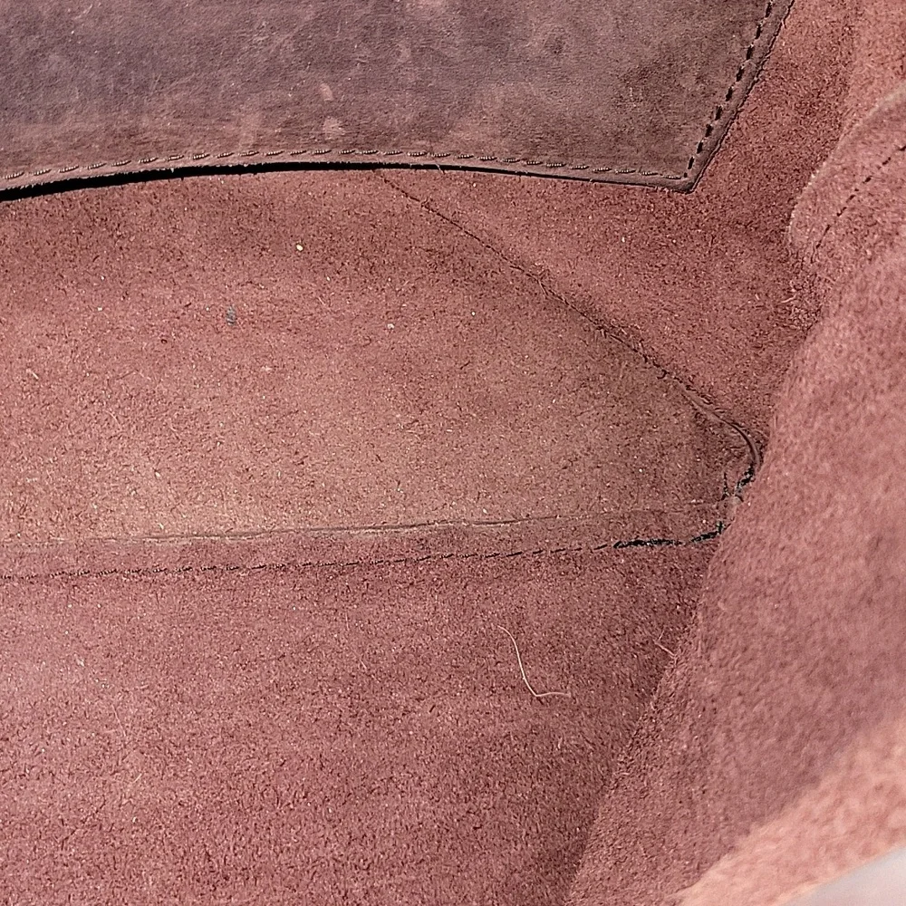 Portland Leather Goods Thick Leather Tote Bag in Burgundy